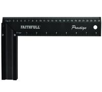 Faithfull Prestige Try Square Black Aluminium 200mm / 250mm / 300mm