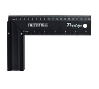 Faithfull Prestige Try Square Black Aluminium 200mm (8in)