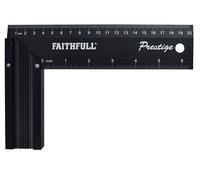 Faithfull Prestige Try Square Black Aluminium 200mm (8in) FAICS8CNC