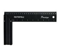 Faithfull Prestige Try Square Black Aluminium Multi Colour (250mm)