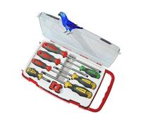 Faithfull PRO Screwdriver Set PZ PH Slotted Screwdrivers Magnetiser FAISDSET8PRO