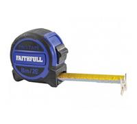 Faithfull Pro Tape Measure Multi Colour (8M/26Ft)