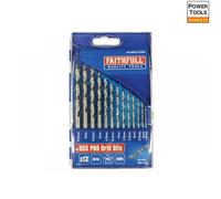 Faithfull HSS Drill Bit Set MSET13PRO M2 – 13pc 1.5/6.5mm & 3.2/4.2mm