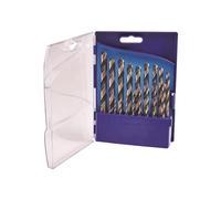 Faithfull Professional HSS Jobber Drill Bit Set, High Speed Steel, 19 Piece, 1-10mm, with Storage Case