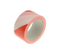 Faithfull Professional Self-Adhesive Hazard Tape Red And White Stripes (Red/white)