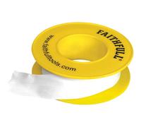 Faithfull 0800125TB P.t.f.e Gas Tape 12Mm X 5M White (Pack 10)