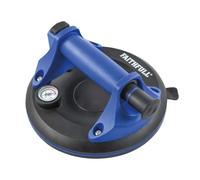 Faithfull Pump Action Suction Pad 200mm - Glass, Tile & Marble Lifting Tool with Thumb Pump, Indicator & Release Button for Tiling & Installation - Load Capacity 120kg Vertical / 110kg Horizontal