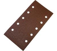 Faithfull Punched Hook and Loop 1/2 Sanding Sheets 115mm x 280mm Assorted Pack of 5