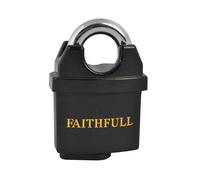 Faithfull - PVC Coated Brass Padlock 50mm