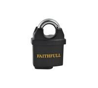 Faithfull Pvc Coated Brass Padlock 50mm - Multi Colour - 50mm - Multi Colour