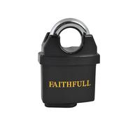 Faithfull PVC Coated Brass Padlock 50mm - FAIPLB50WP