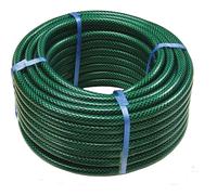Faithfull PVC Reinforced Garden Hose Pipe 1/2" / 12.5mm 15m Green