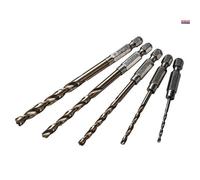 Faithfull Hsse M35 Cobalt Quick-Change Impact Drill Bit Set 5 Piece