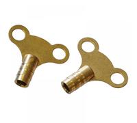 Faithfull Radiator Keys - Brass (Pack Of 2)