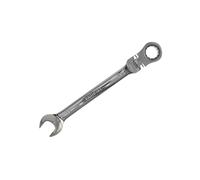 Faithfull Ratchet Combination Spanner Flex Head Cv 17Mm in Silver Faithfull Silver