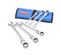 Faithfull Ratchet Combination Spanner 6 Piece Set in Tool Roll
