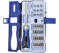 Faithfull Ratchet Screwdriver & Socket Set, 33 Piece