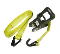 Faithfull Ratchet Tie-Downs J-Hook 5M X 32mm Breaking Strain 1320Kg/dan 2 Piece Multi Colour (One Size)