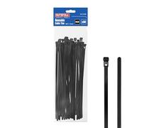 Faithfull Reusable Cable Ties 300mm x 7.6mm (Pack of 50) - Heavy-Duty Nylon 66 Releasable Zip Ties with UV Resistance, 230N Tensile Strength for cable management, organisation, Indoor & Outdoor Fixing