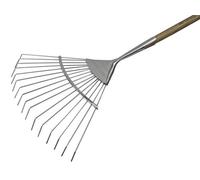 Faithfull RI12-VRSSLRWH Prestige Stainless Steel Lawn Rake Ash Handle