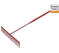 Faithfull RI37-LSTARSH Asphalt Rake 16 Flat Teeth - Tubular Steel Shaft