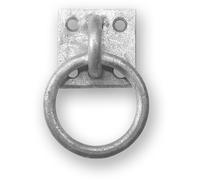 Faithfull FAICHGRING Galvanised Steel 8mm Dia Ring On Steel Plate 50 x 50 mm