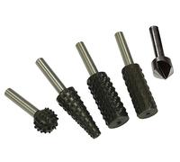Faithfull Rotary Rasps (4) & Countersink (1) Set FAIRRSET5