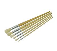 Faithfull Round Fitch Brush Set. 6 Piece Multi Colour (One Size)
