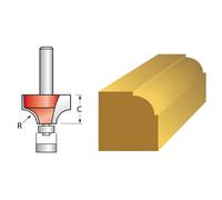 Faithfull Router Bit TCT 6.3mm Rounding Over 1/4in Shank - 3 Pack