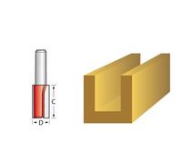 Faithfull Router Bit Tct Two Flute 12.7 X 25mm 1/4In Shank Fairb217
