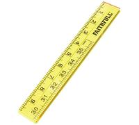 Faithfull FAIRULEFOLD Folding Rule Yellow ABS Plastic 1 Metre / 39in