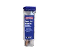 Faithfull - Sabre Saw Blade Set, 10 Piece
