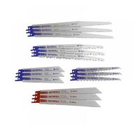 Faithfull FAISBSSET15M Reciprocating Sabre Saw Blade Set - 15 Piece. For Wood and Metal