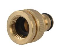 Faithfull Sb3002 Brass Dual Tap Connector 12.5-19mm (1/2 - 3/4In) Faihosetc