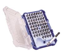 Faithfull FAISBSET61 61 Piece Screwdriver Bit Set Including, Slotted, Pozidriv, Phillips, Hex, Star (Torx), Tamperproof, Hex Security and Spanner Drive. Plus 1/4in Magnetic Bit Adaptor