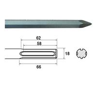 Faithfull FAIMAXP300 SDS Max Point 300mm
