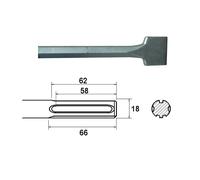 Faithfull SDS Max Straight Scaling Chisel 50 x 400mm FAIMAXSC50
