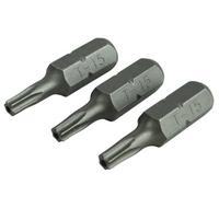 Faithfull Security S2 Grade Steel Screwdriver Bits T15S X 25mm (Pack 3) Faisbt1525S