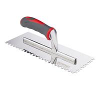 Faithfull SGTNOT6SS Soft Grip Notched Trowel Stainless Steel 11 x 4 1/2-inch