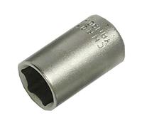 Faithfull SOC1215 15mm Hexagon Socket Chrome Vanadium 1/2-inch Drive