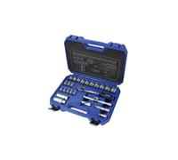 Faithfull Socket Set of 26 Metric 3/8in Drive in Blue Faithfull Blue