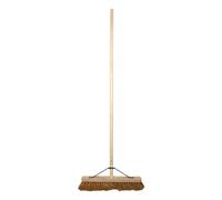 Faithfull Soft Coco Broom 450mm (18in) - FSC® Certified | Soft Outdoor & Indoor Broom, FSC® Handle & Stock, Natural Coco Bristles for Smooth Surface Sweeping