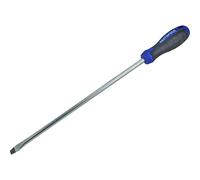 Faithfull Soft Grip Flared Slotted Tip Screwdriver 10mm 300mm