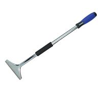 Faithfull Heavy-Duty Long Handle Scraper for Removing Wall Coverings, Wallpaper & Tiles - 150mm (6in) Blade, 600mm (24 in) Length