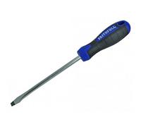 Faithfull Soft Grip Screwdriver, Flared Slotted Multi Colour (150mm X 8mm)