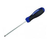 Faithfull Soft Grip Screwdriver, Parallel Slotted Multi Colour (100mm X 4mm)