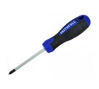 Faithfull Soft Grip Screwdriver, Phillips Multi Colour (Ph1 X 75mm)