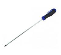 Faithfull Soft Grip Screwdriver, Pozidriv Multi Colour (Pz1 X 250mm Long Reach)