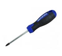 Faithfull Soft Grip Screwdriver, Pozidriv Multi Colour (Pz2 X 100mm)