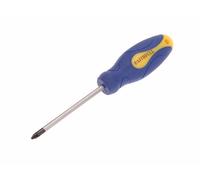 Faithfull Soft Grip Screwdriver Pozidriv Tip Pz2 X 100Mm in Blue Faithfull Blue